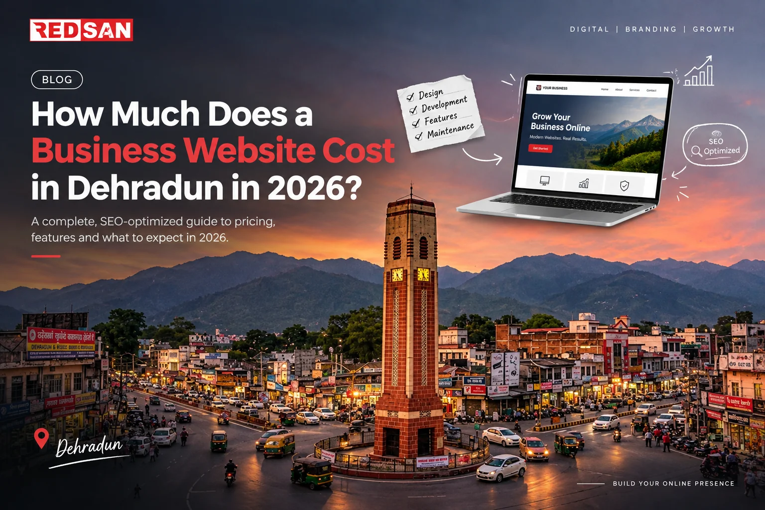 Business Website Cost in India 2026 - RedSan Pricing Framework